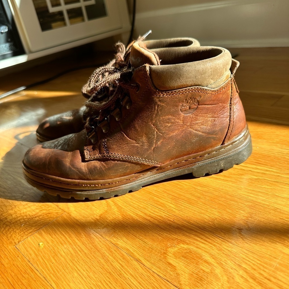 Timberland Ankle Boots Lace-up Hiking size US 8M Vintage Rugged Gorpecore shoes  - Picture 4 of 12